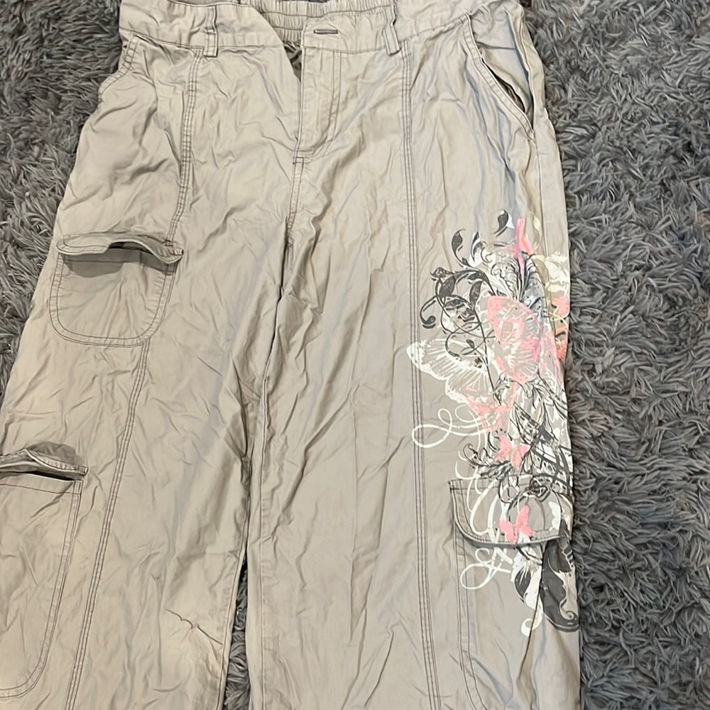 Wild Fable Cargos with cute butterfly designs